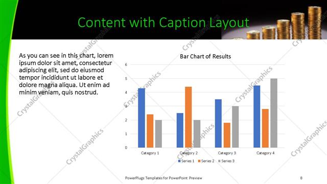 Content with Caption presentation slide layout
