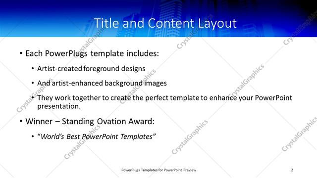 Title and Content presentation slide layout