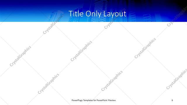Title Only presentation slide layout