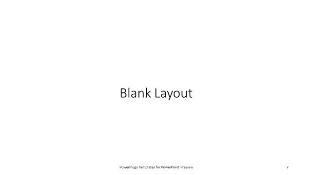 Blank presentation slide layout