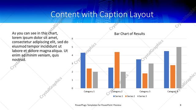 Content with Caption presentation slide layout