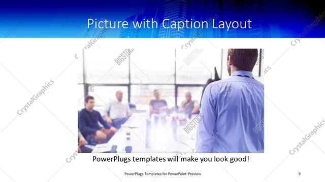 Picture with Caption presentation slide layout