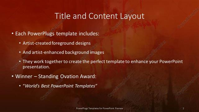 Title and Content presentation slide layout