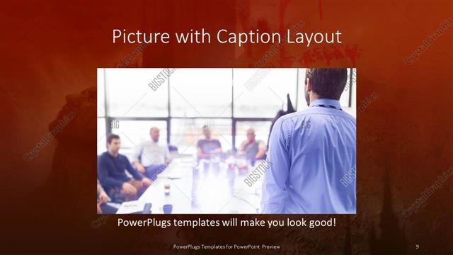 Picture with Caption presentation slide layout