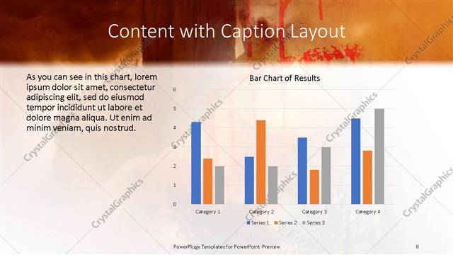 Content with Caption presentation slide layout
