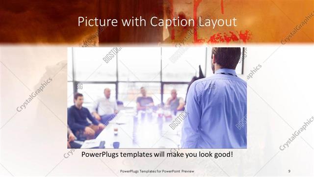 Picture with Caption presentation slide layout