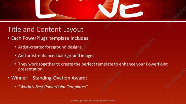 Title and Content presentation slide layout