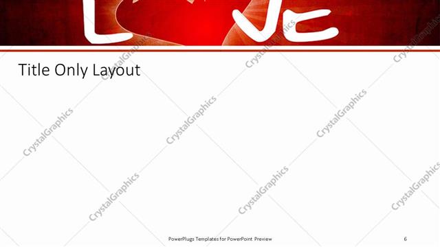 Title Only presentation slide layout