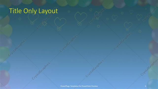 Title Only presentation slide layout