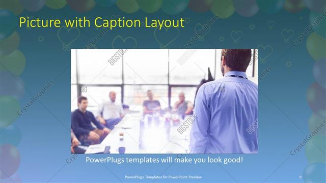 Picture with Caption presentation slide layout