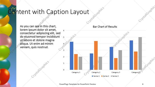 Content with Caption presentation slide layout