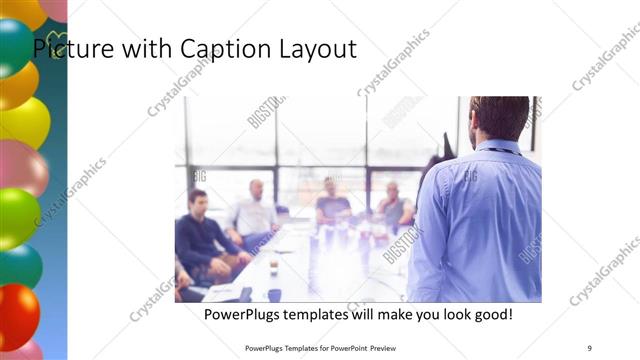 Picture with Caption presentation slide layout