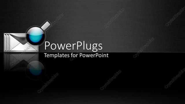  Presentation with mail - A representation of mail with blackish background