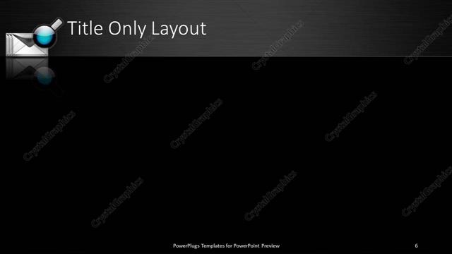 Title Only presentation slide layout