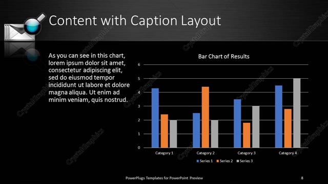 Content with Caption presentation slide layout