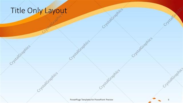 Title Only presentation slide layout