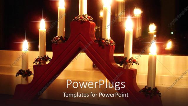  Presentation with religion - A representation of a number of candles together