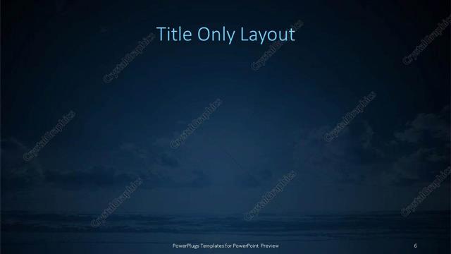 Title Only presentation slide layout