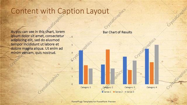 Content with Caption presentation slide layout