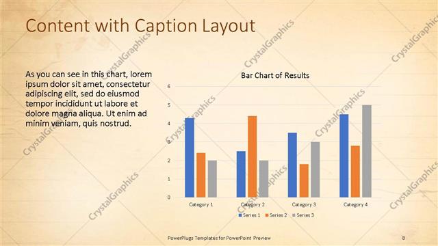Content with Caption presentation slide layout