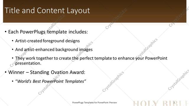 Title and Content presentation slide layout