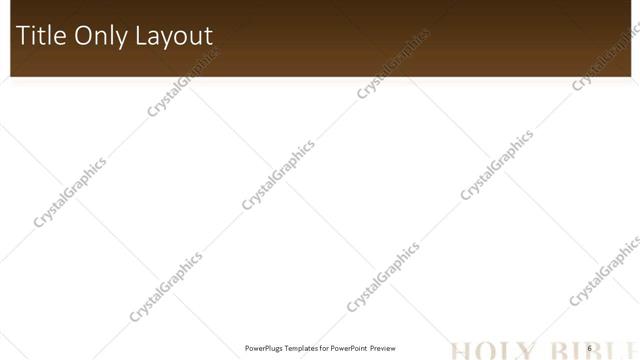 Title Only presentation slide layout