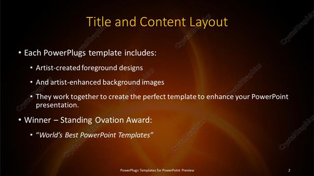 Title and Content presentation slide layout