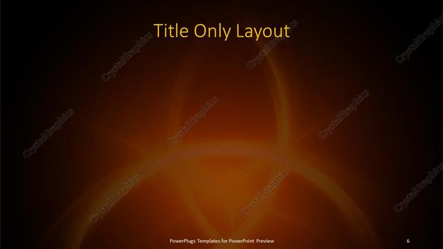 Title Only presentation slide layout