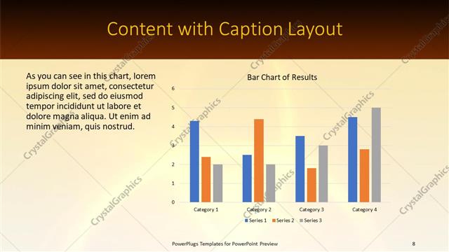 Content with Caption presentation slide layout