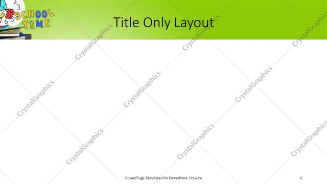 Title Only presentation slide layout
