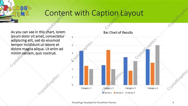 Content with Caption presentation slide layout
