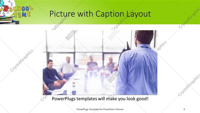 Picture with Caption presentation slide layout