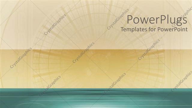  Presentation with wheel - The representation of sea and a wheel