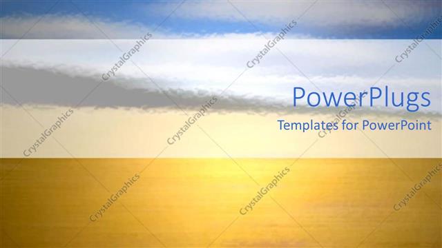  Presentation with yellow color - A representation of sea in yellow color