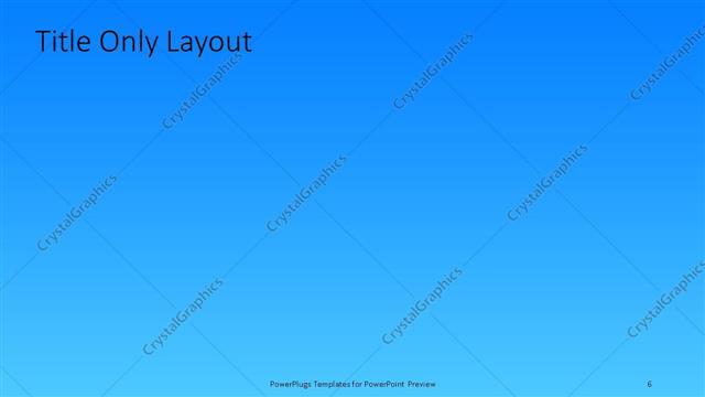 Title Only presentation slide layout