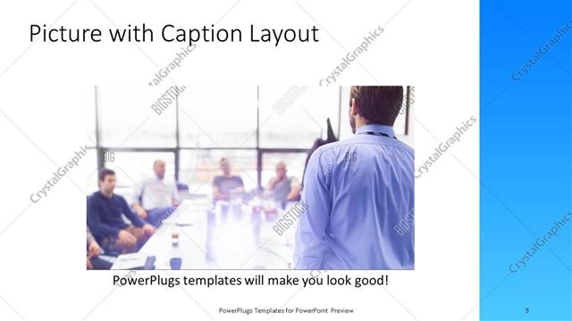 Picture with Caption presentation slide layout