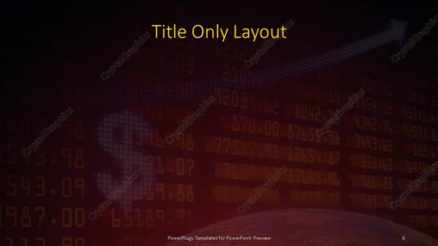 Title Only presentation slide layout