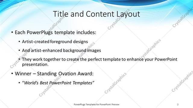 Title and Content presentation slide layout