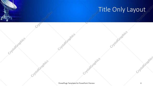 Title Only presentation slide layout