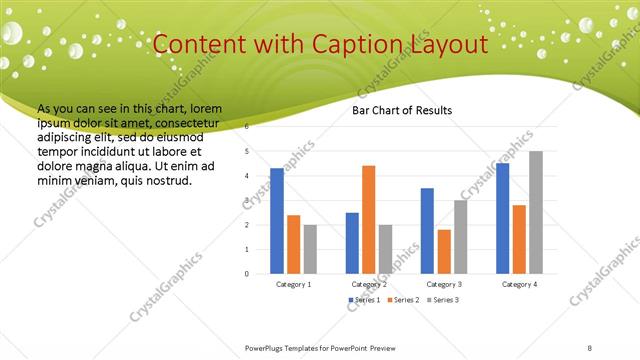 Content with Caption presentation slide layout