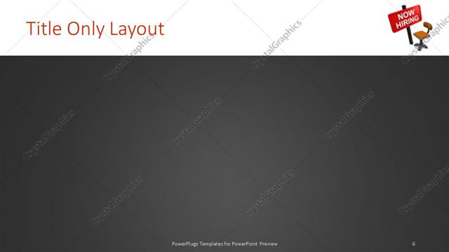 Title Only presentation slide layout