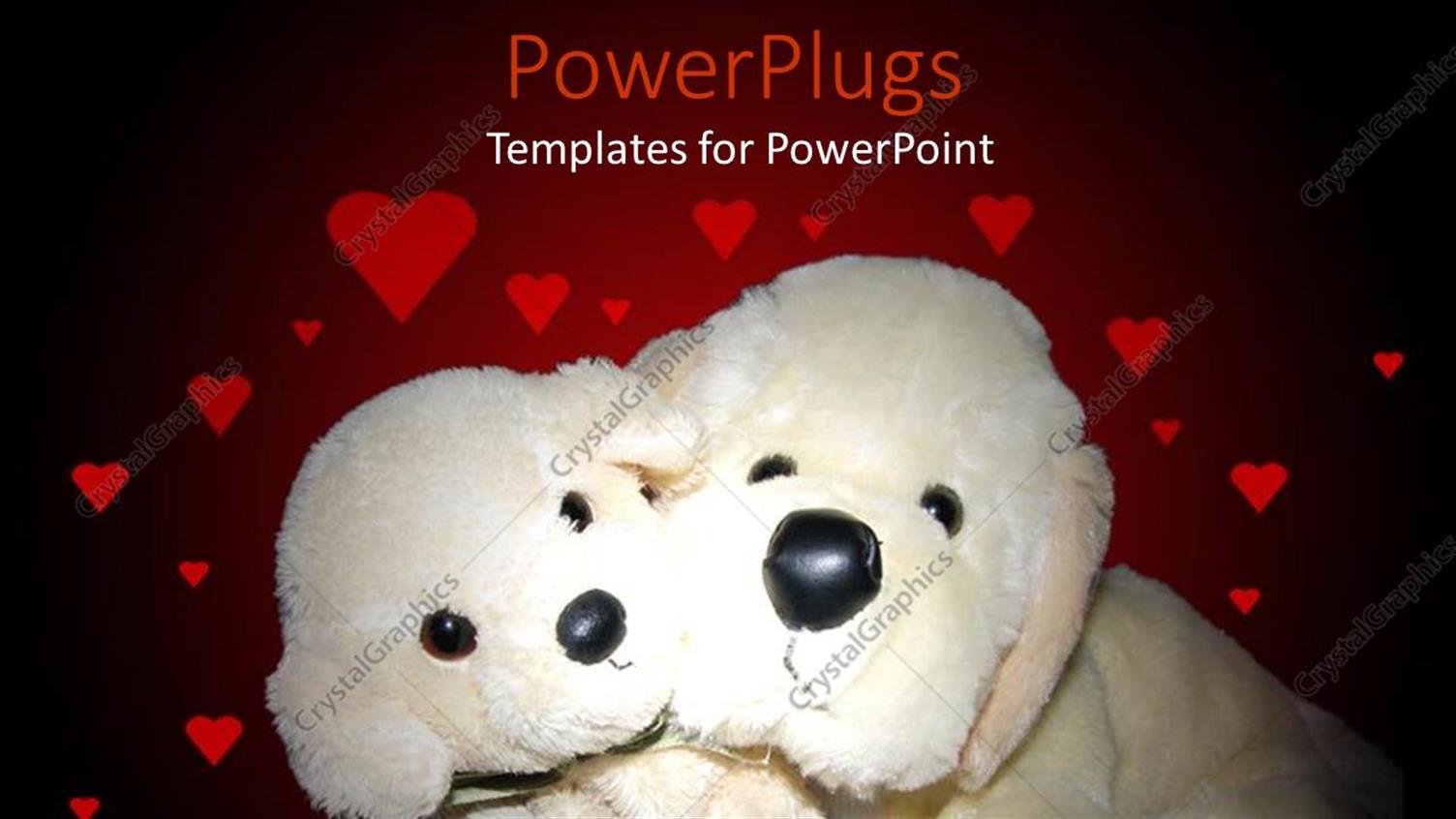 Featuring a Representation of Valentines Day with Hearts in the Background