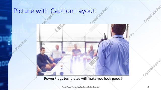 Picture with Caption presentation slide layout