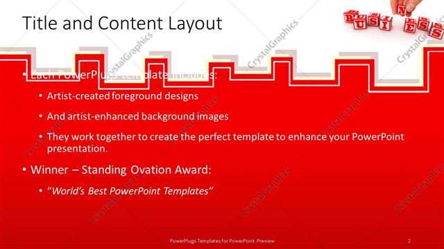 Title and Content presentation slide layout