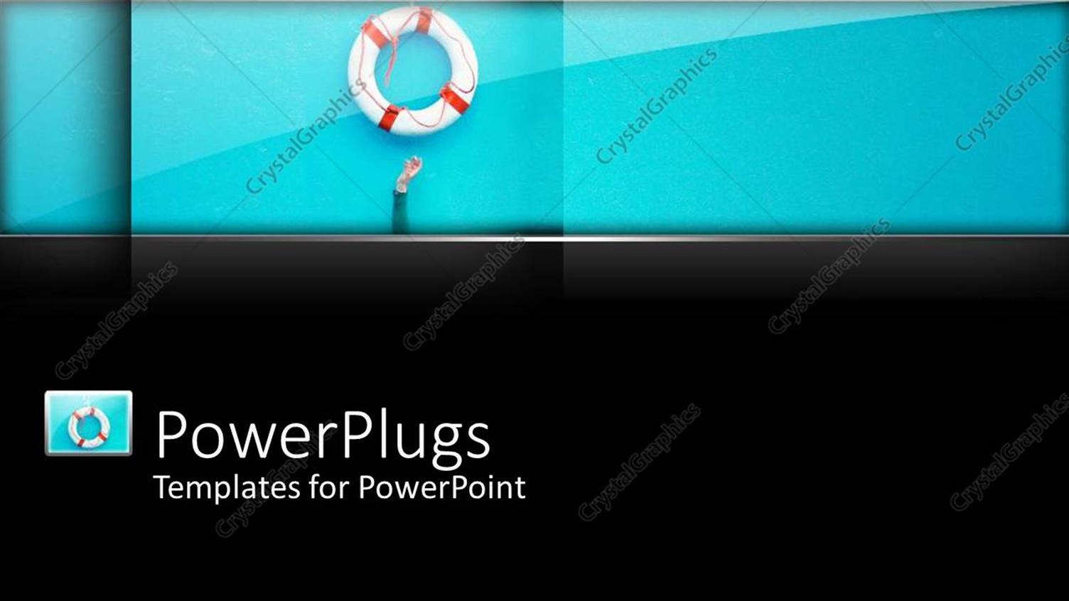 Featuring a Rescue Tube with Bluish Background