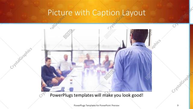 Picture with Caption presentation slide layout