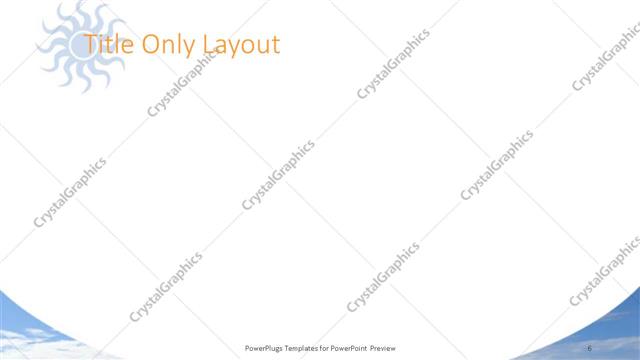 Title Only presentation slide layout