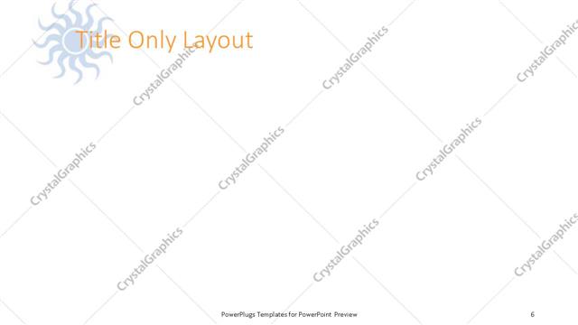 Title Only presentation slide layout