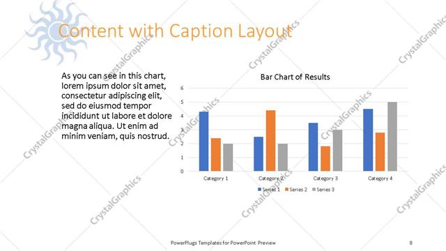 Content with Caption presentation slide layout