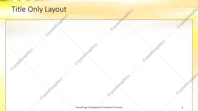 Title Only presentation slide layout